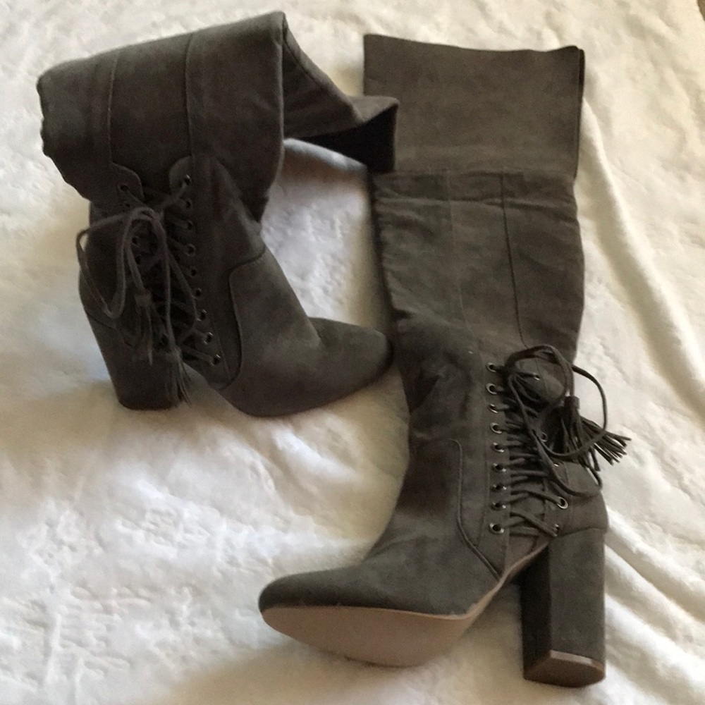 Brand new over knees boots